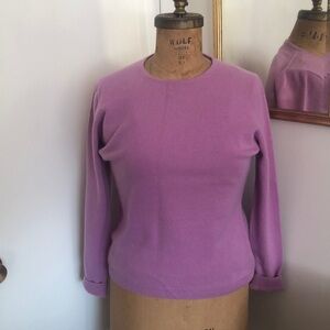 Pure collection, 100% cashmere crewneck sweater size 10 medium lilac